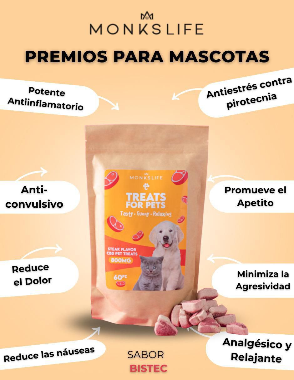 Calmante para mascota de res para perro y gato contenido 60 piezas 3