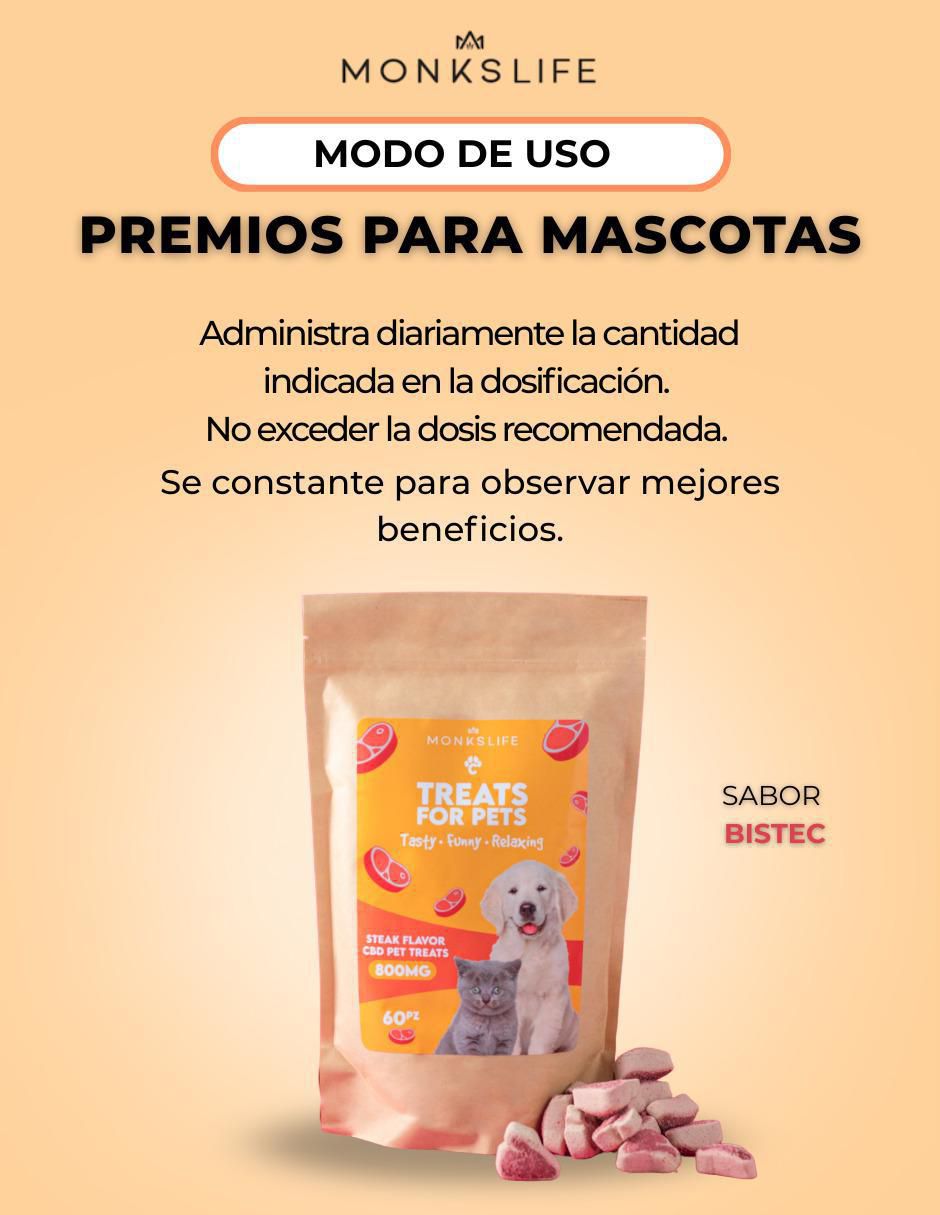 Calmante para mascota de res para perro y gato contenido 60 piezas 4