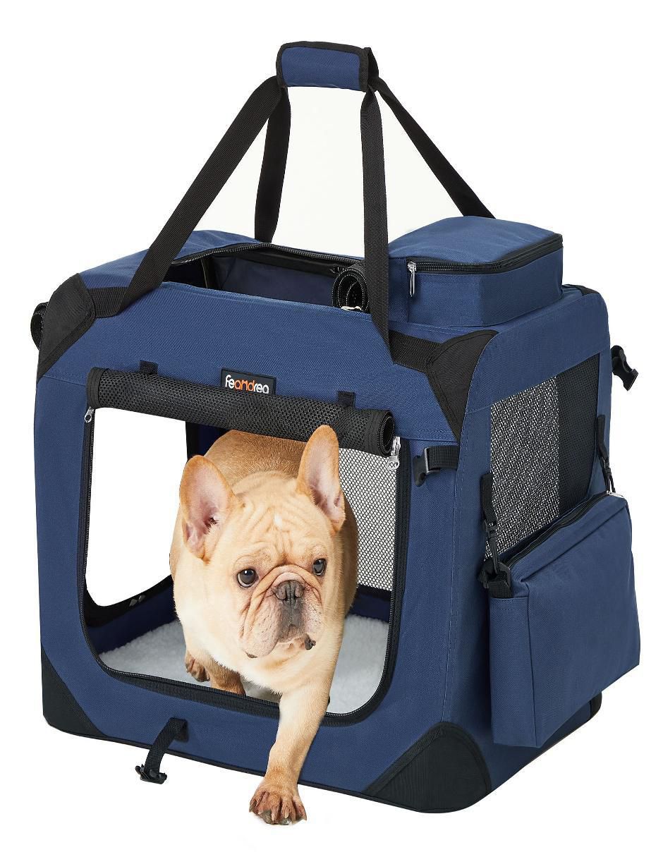 Bolsa transportadora para perro de tela 2