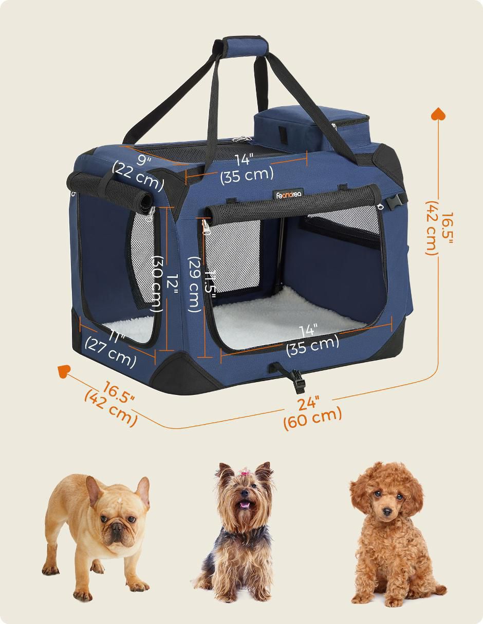 Bolsa transportadora para perro de tela 4