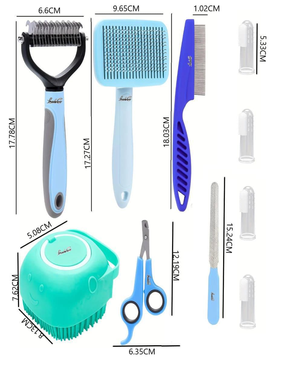 Set cepillo para perro y gato 6