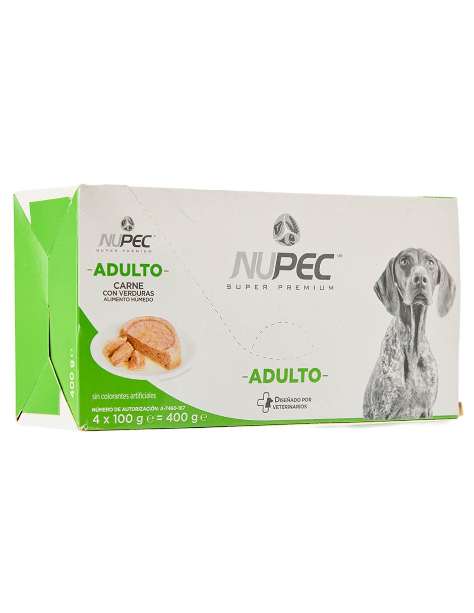 Set Alimento húmedo de carne con verduras para perro etapa adulto contenido 400 g 4 piezas 2