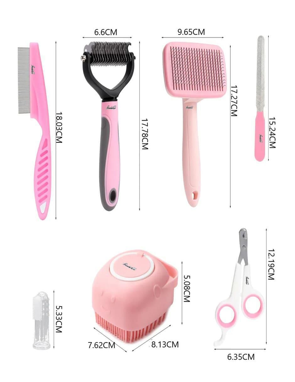 Set cepillo para perro y gato 6