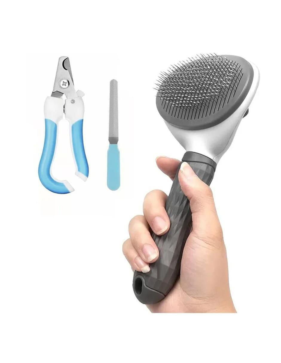 Pecute Cepillo Para Perros Y Gatos, Peine Profesional Para Desenredar Perros Y Cepillo Para Perros De Pelo Largo, Rastrillo De Aseo Para Perros Y Gatos Que Reduce Eficazmente La Pérdida De Cabello