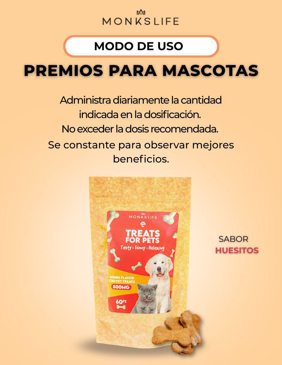 Calmante para mascota de hueso para perro y gato contenido 60 huesitos 4