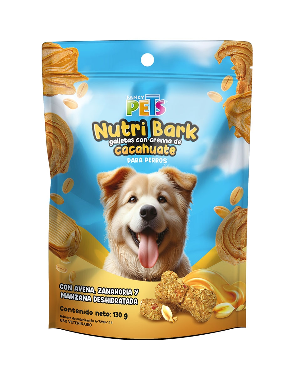 Galletas de crema de cacahuate premio para perro 130 g Galletas de crema de cacahuate premio para perro 130 g