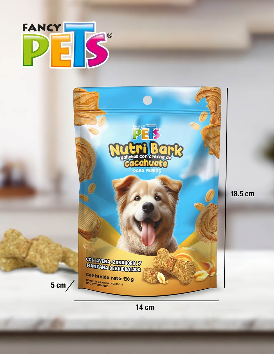 Galletas de crema de cacahuate premio para perro 130 g 3