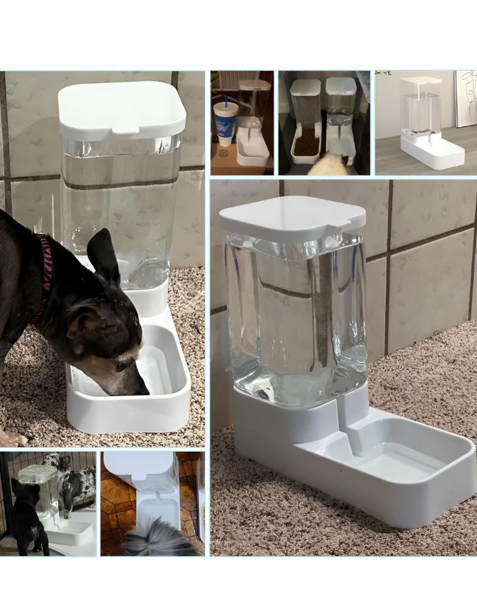 Bebedero transparente para perro 2.5 L 2