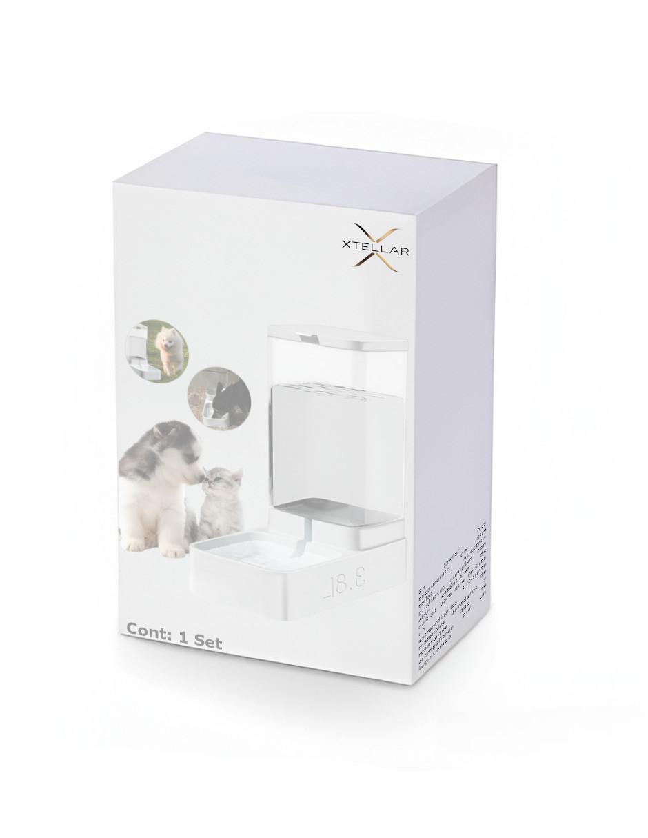 Bebedero transparente para perro 2.5 L 4