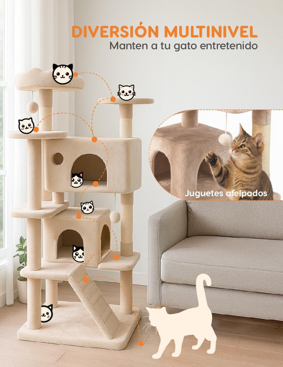 Mueble rascador para gato 5