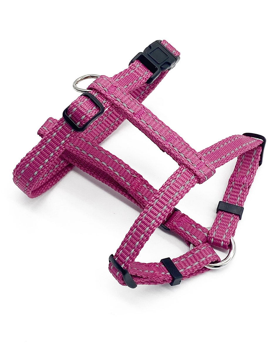 ARNÉS Y CORREA ZOOPET BASIC, XCH, ROSA
