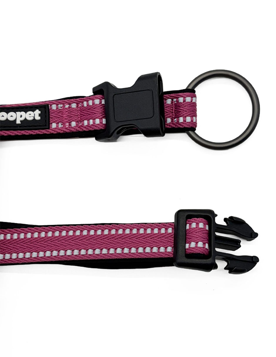 COLLAR ZOOPET BASICO, M, ROSA