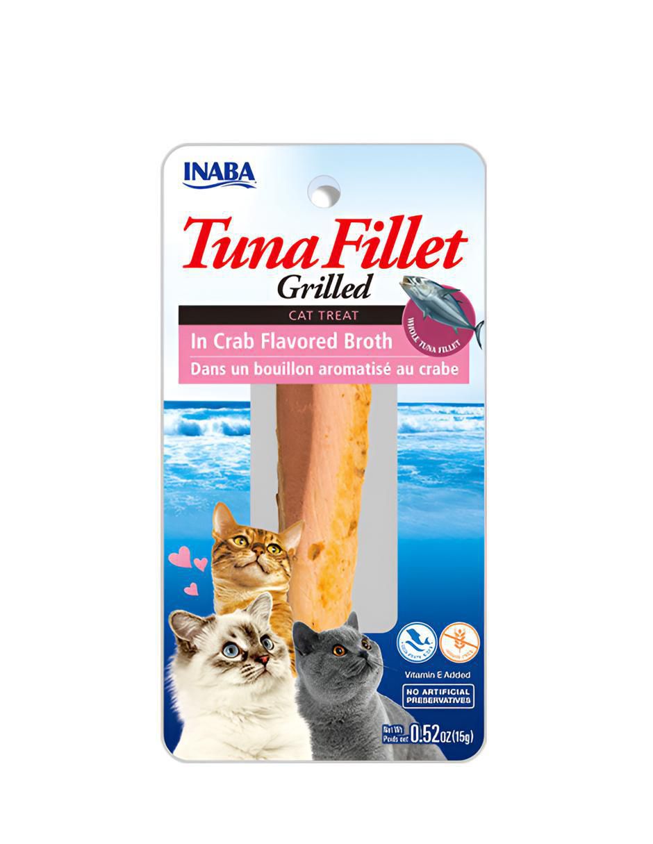 Premio de atún y cangrejo natural para gato 6 sobres