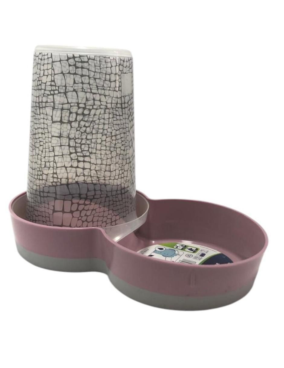 Bebedero transparente para perro y gato 1.5 L