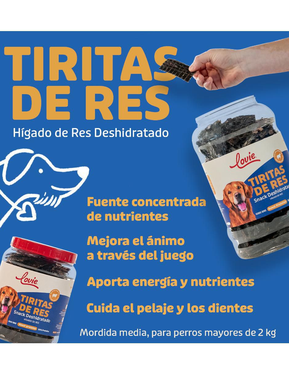 Premio de res natural para perro 1000 grs 5