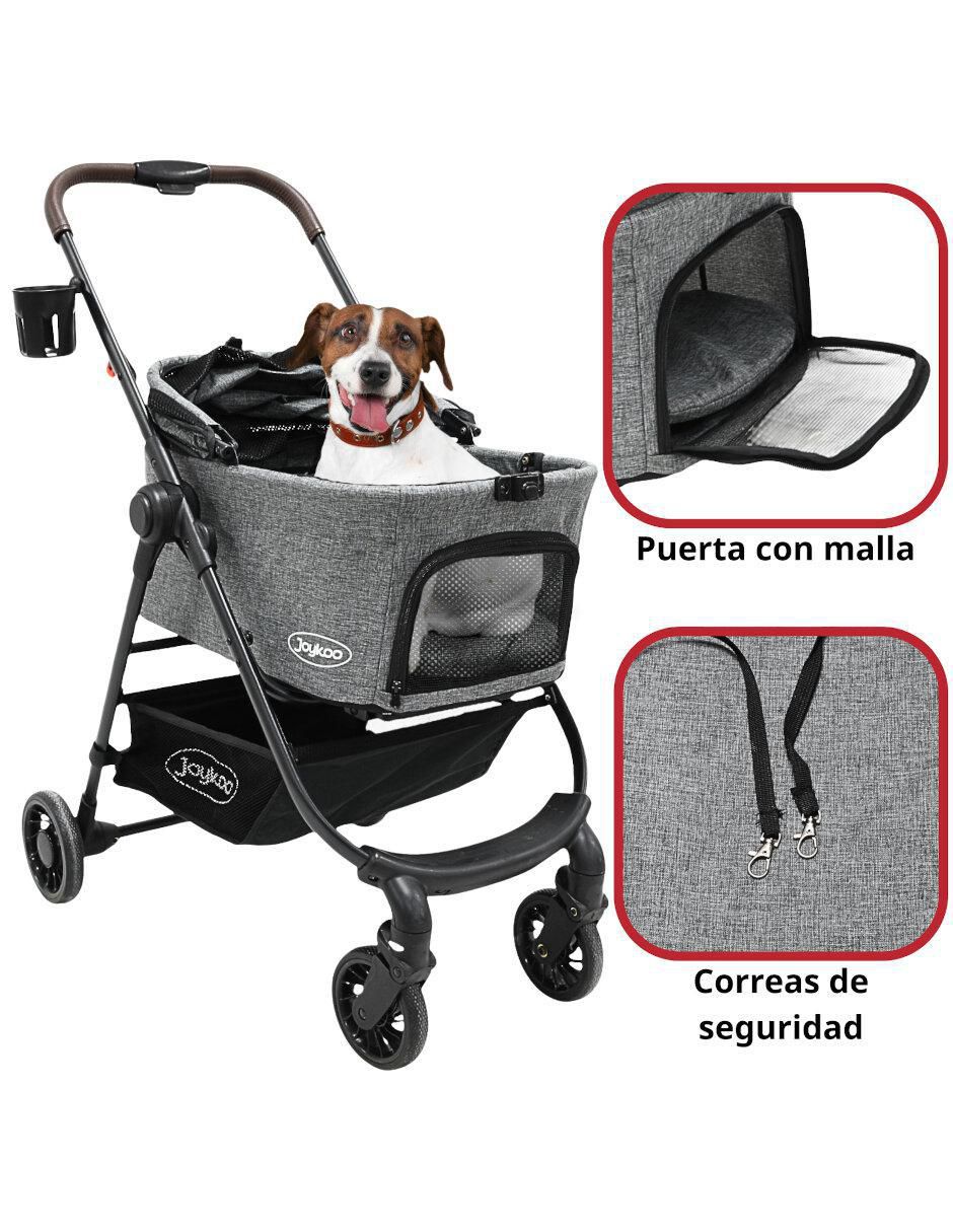 Carriola para perro y gato Joykoo de metal