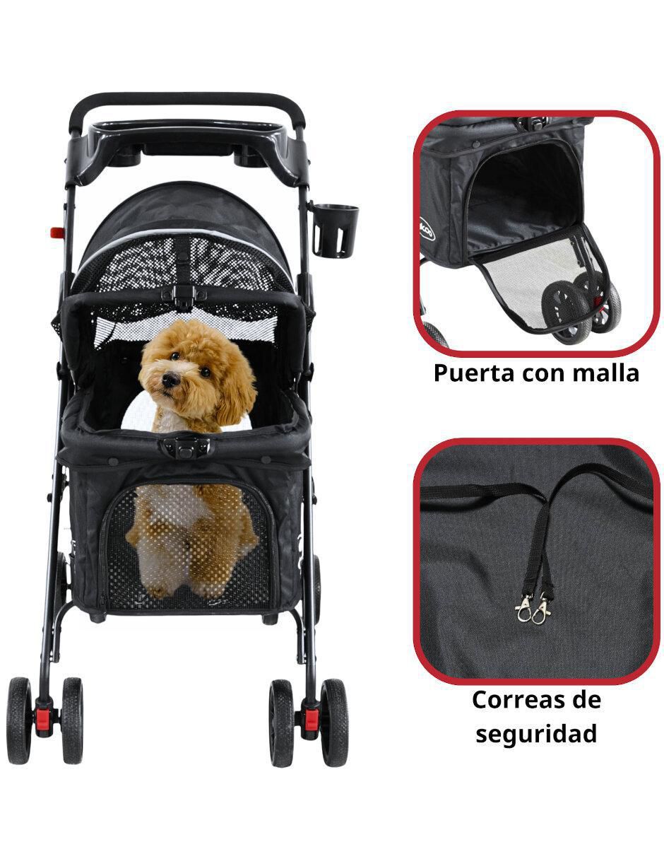 Carriola para perro y gato de metal 8
