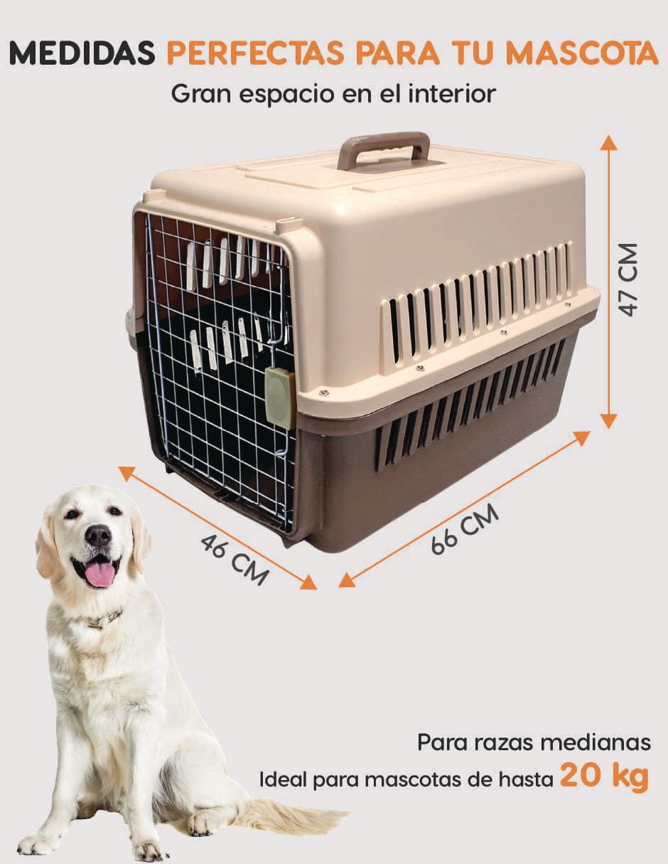 Transportadora para perro Polipets de plástico 7