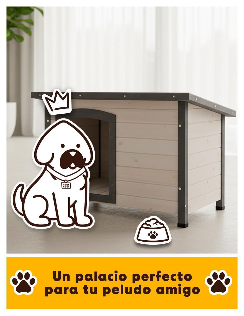 "casa para" perro roof roof