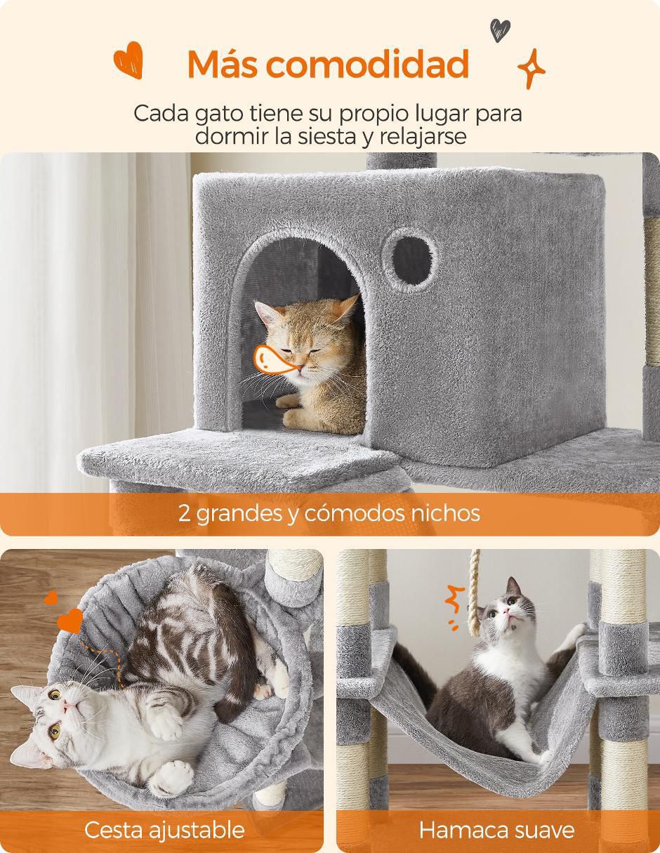 Mueble rascador para gato Songmics Home