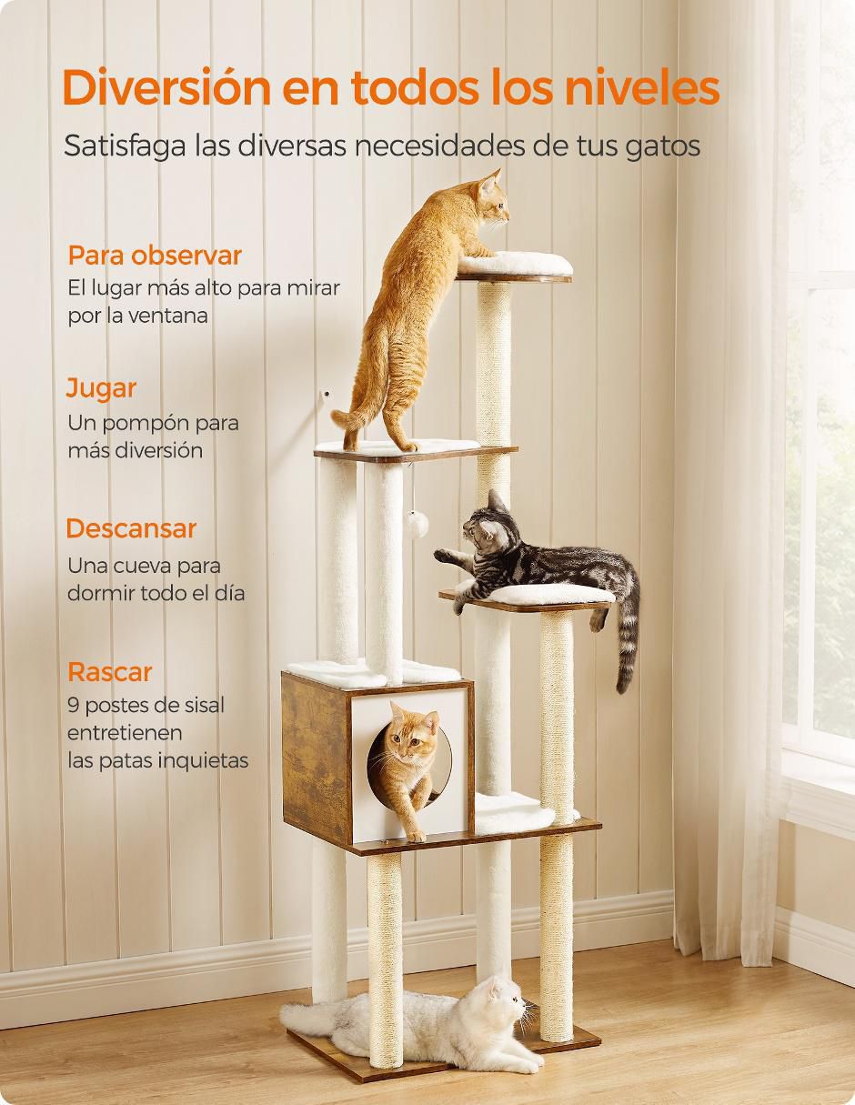 Mueble rascador para gato 5