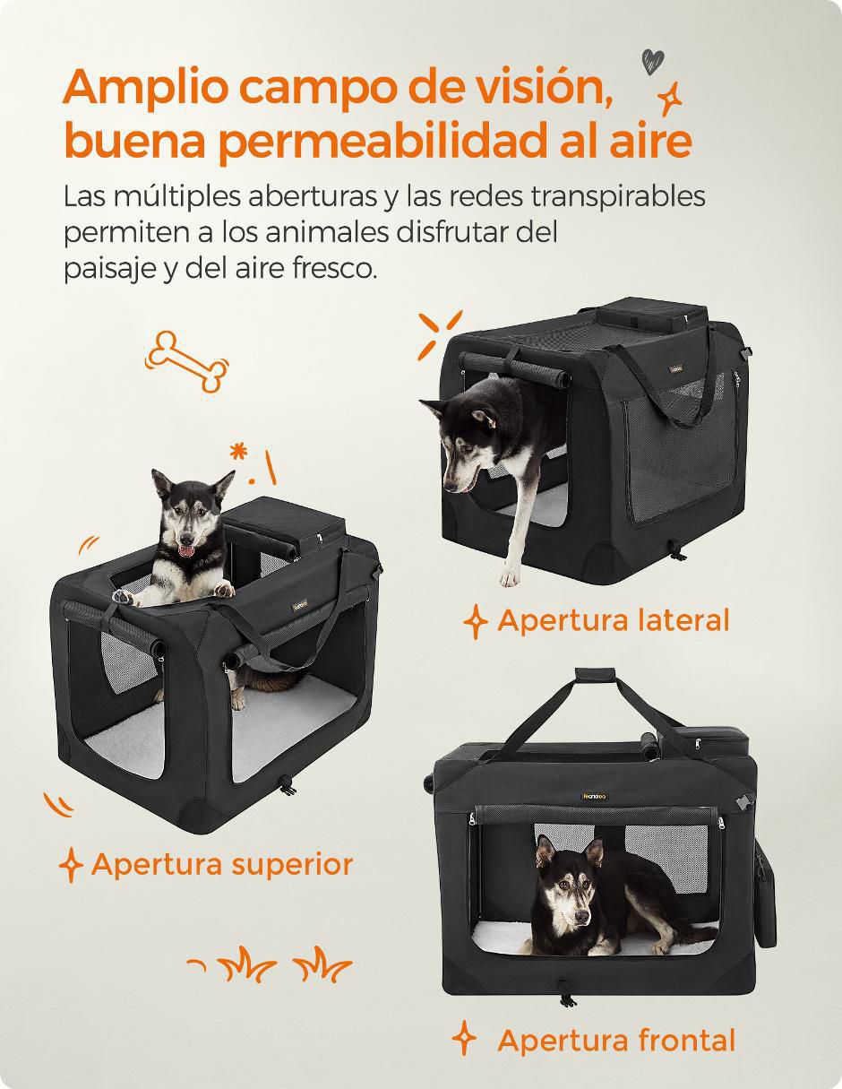 Bolsa transportadora para perro de poliéster 2