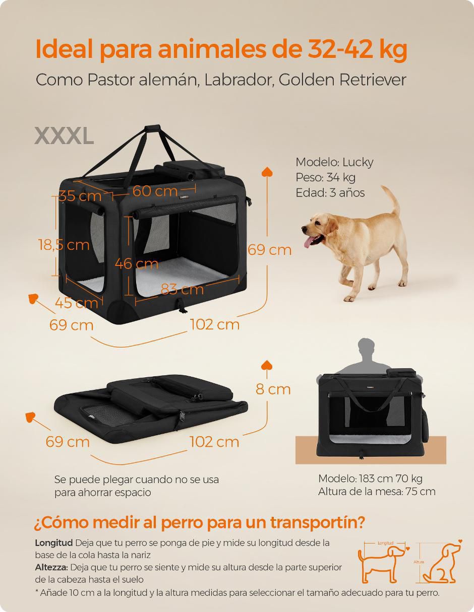 Bolsa transportadora para perro de poliéster 9