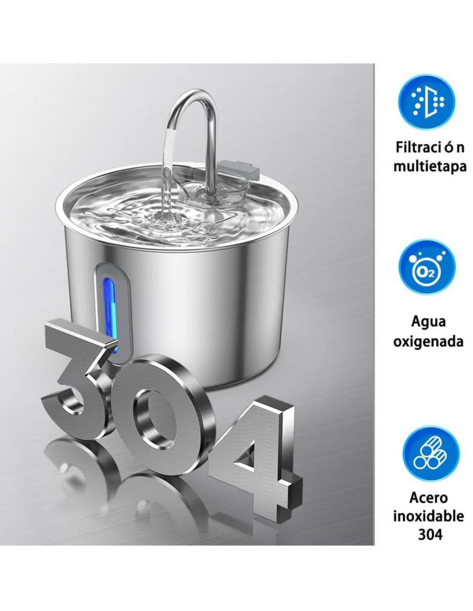 Bebedero transparente para perro y gato 2 L 2