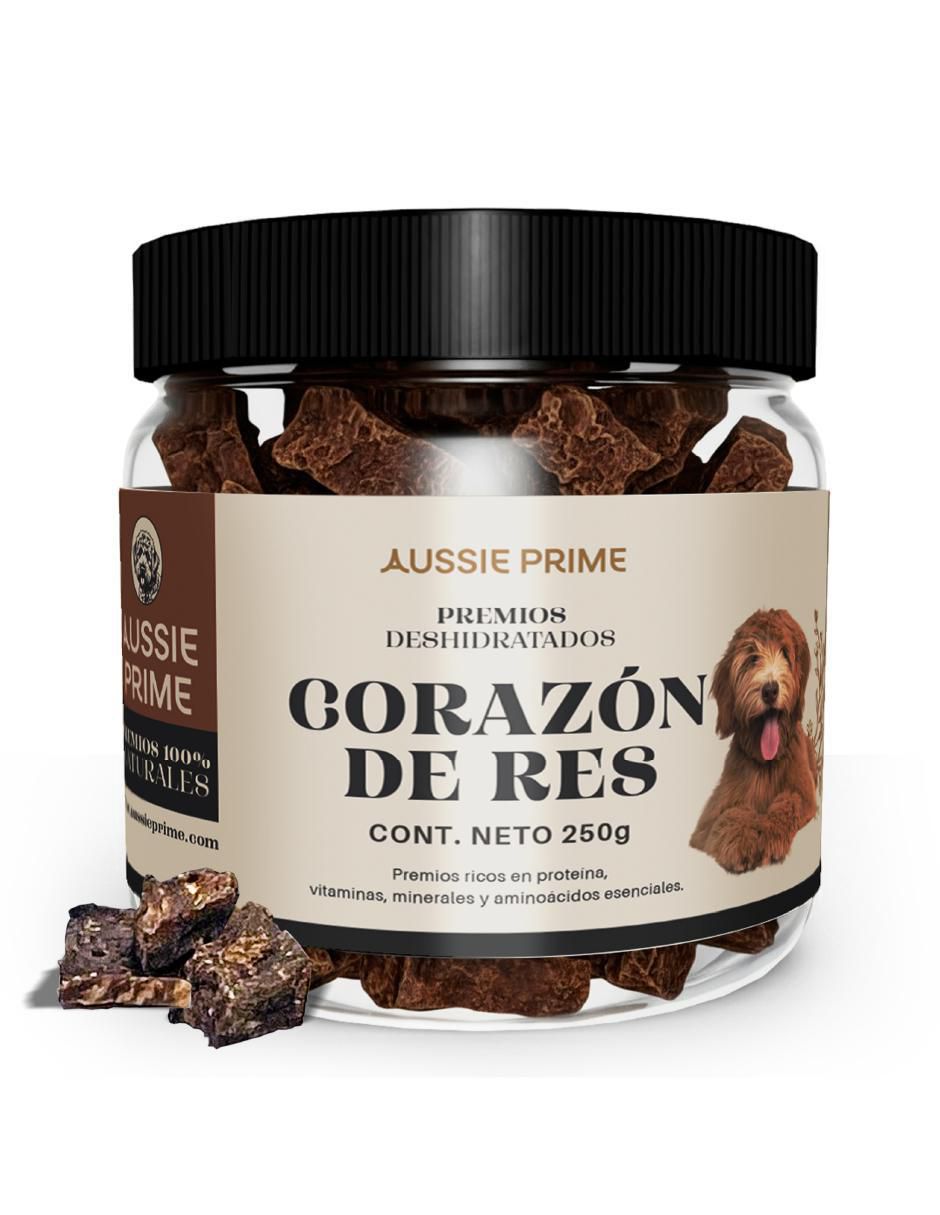 Calmante para mascota de carne para perro contenido Premios de Corazon de Res Deshidratado 250 g Calmante para mascota de carne para perro contenido Premios de Corazon de Res Deshidratado 250 g