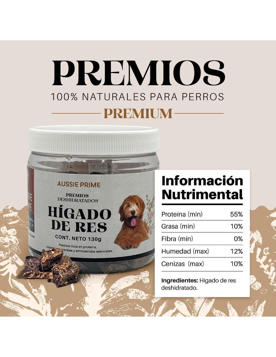 Calmante para mascota de carne para perro contenido Premios de Hígado de Res Deshidratado 130 g 2