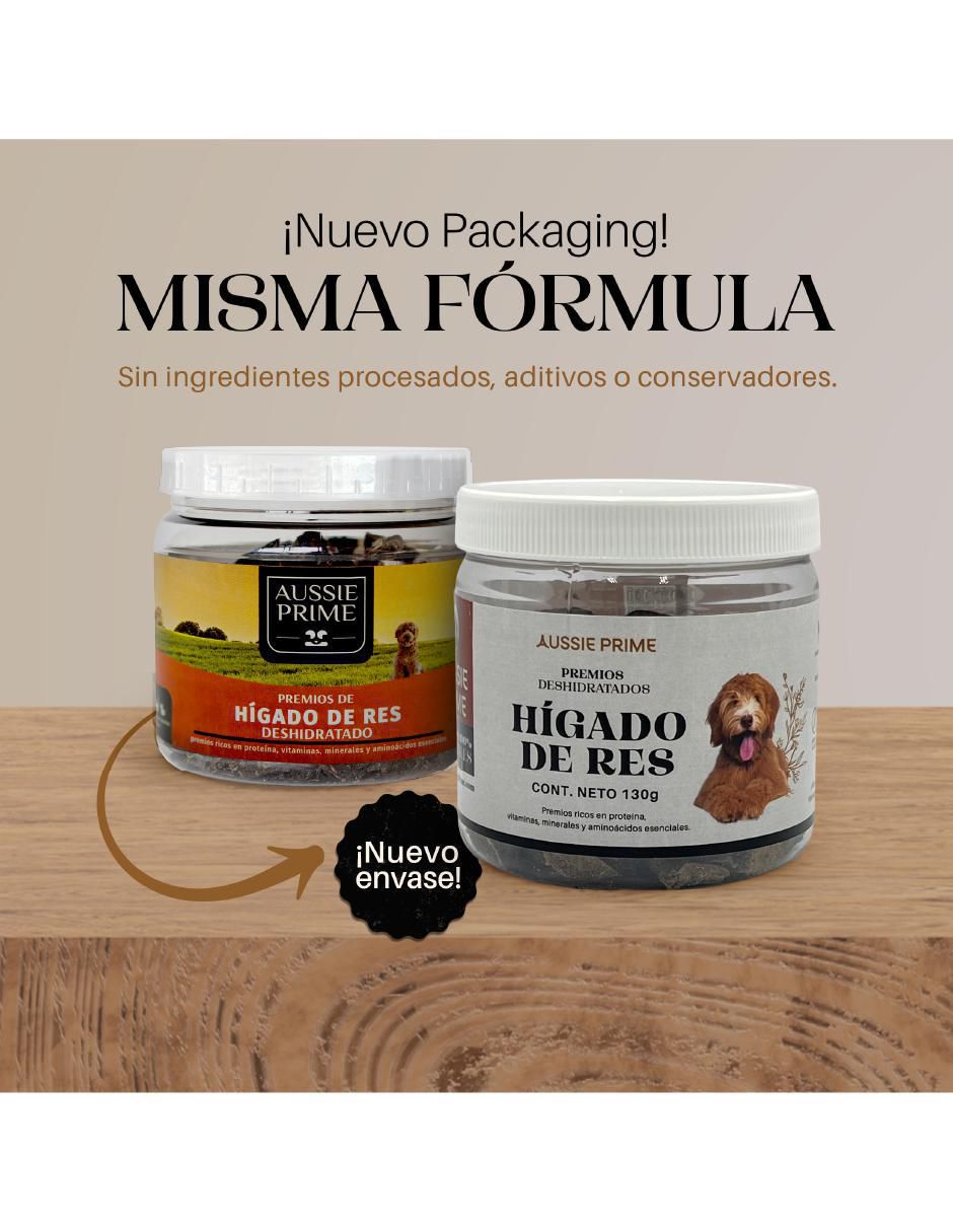 Calmante para mascota de carne para perro contenido Premios de Hígado de Res Deshidratado 130 g 4
