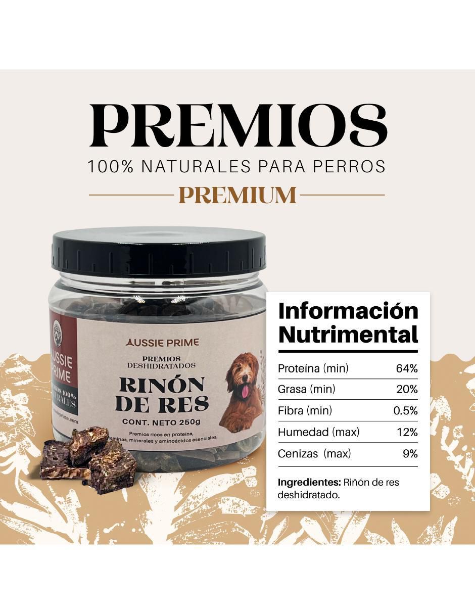 Premio de res para perro contenido 250 g