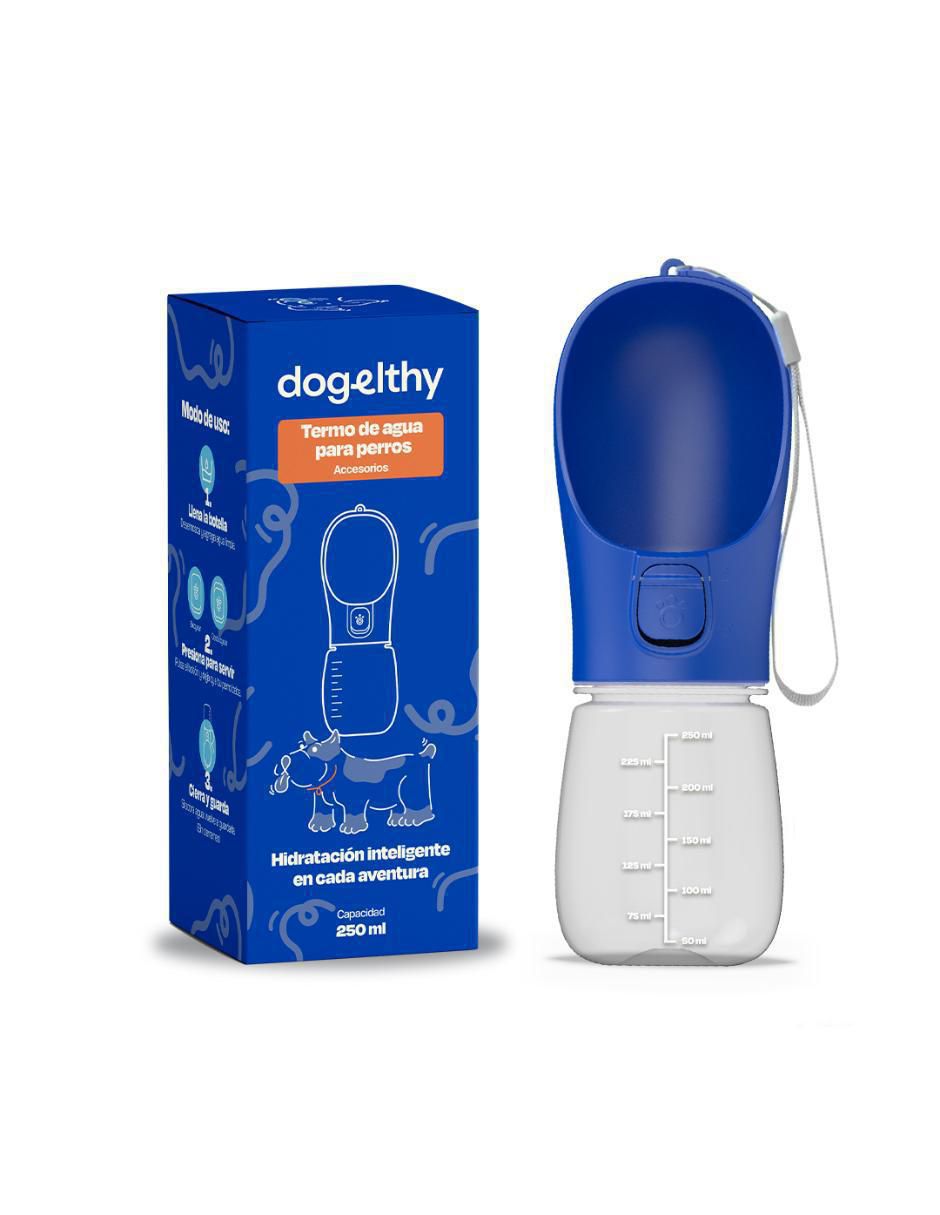 Bebedero transparente para perro 250 ml