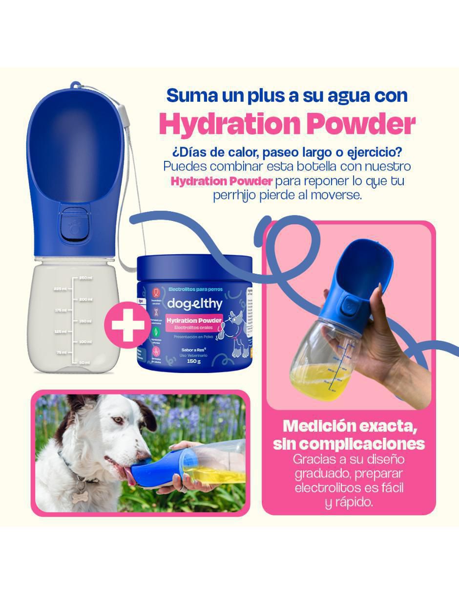 Bebedero transparente para perro 250 ml 2