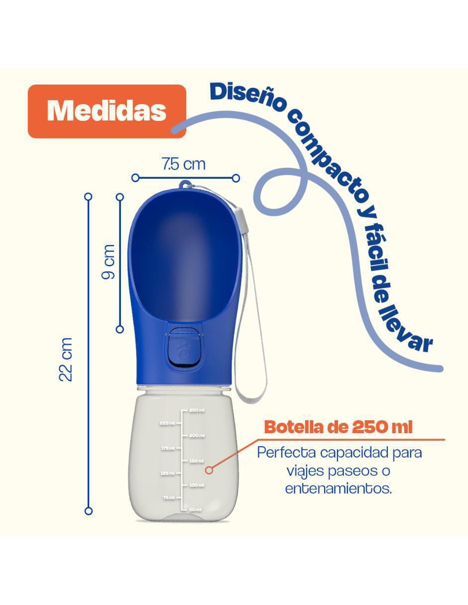 Bebedero transparente para perro 250 ml 6