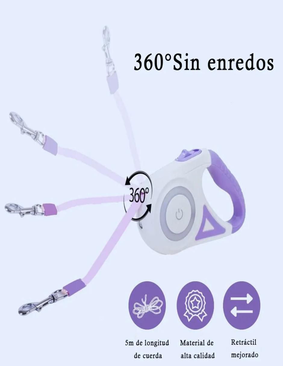Correa extensible para perro 6