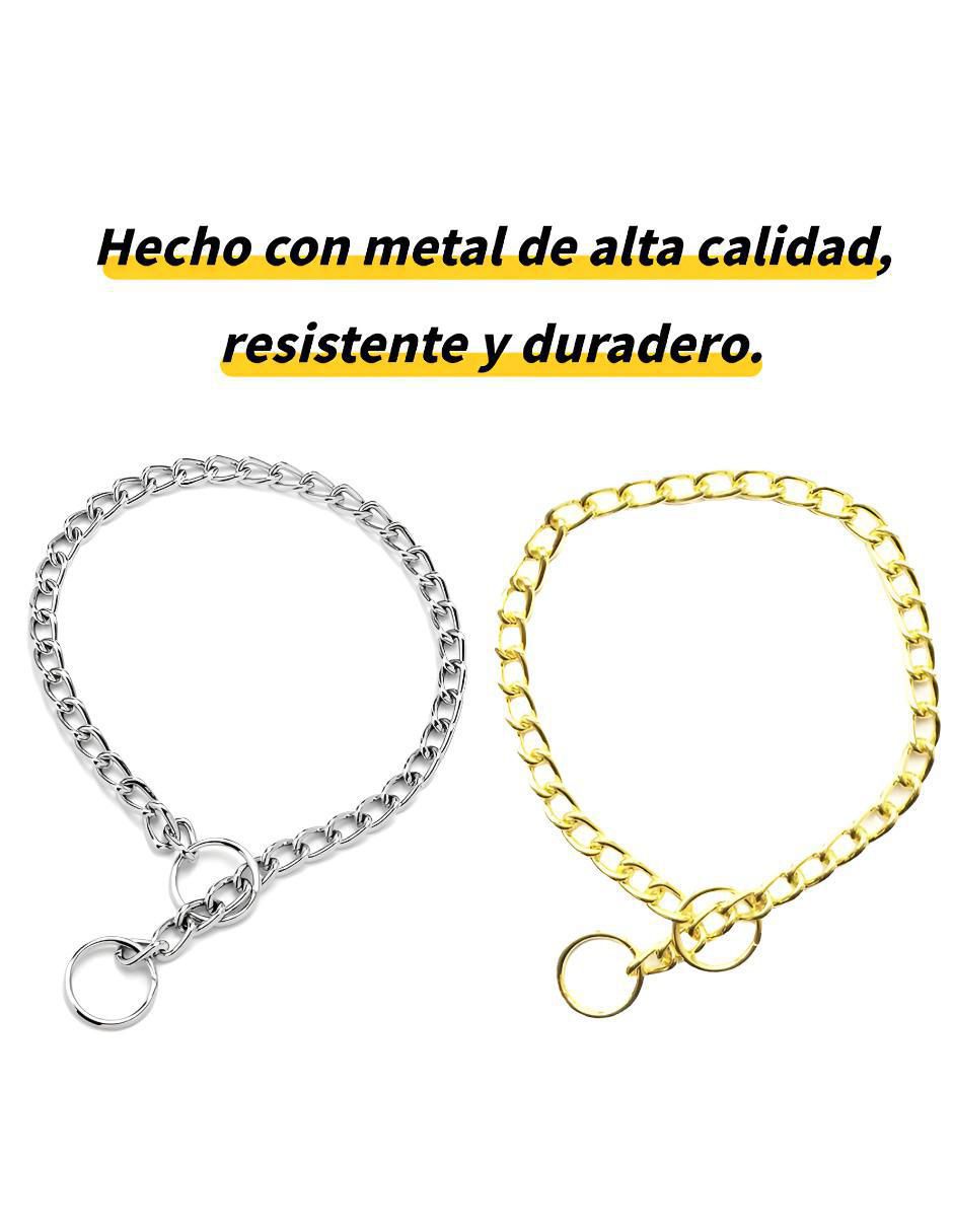 Collar de ahorque de metal para perro 4