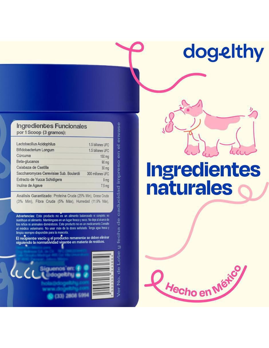 Suplemento alimenticio para mascota probiótico 5