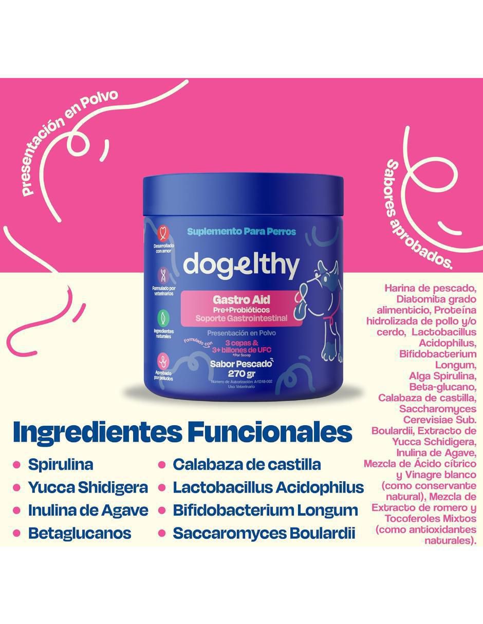 Suplemento alimenticio para mascota probiótico 4