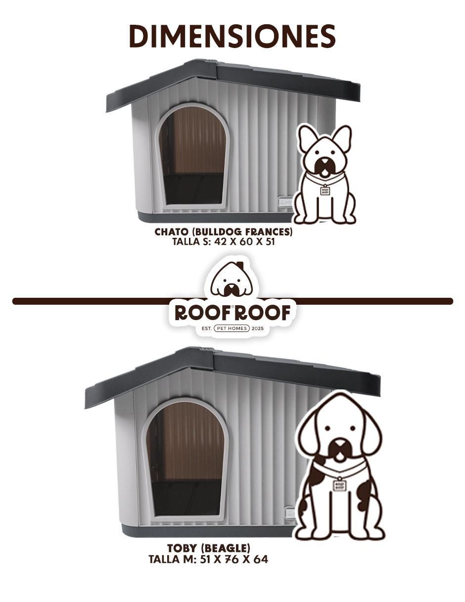"casa para" perro roof roof