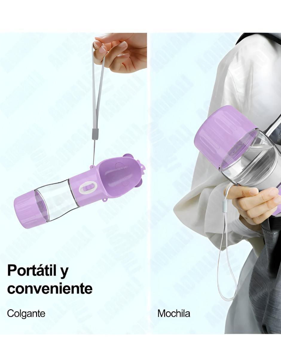 Bebedero transparente para perro y gato 450 ml 4