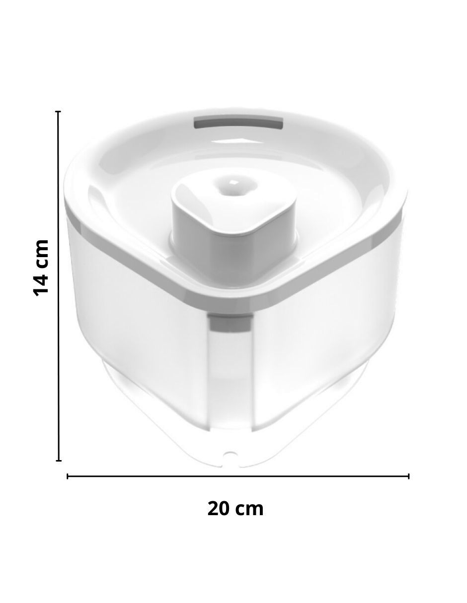 Bebedero apliques para mascota 2.5 L 6